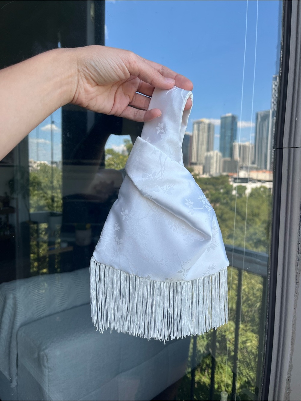 White Knot Bag